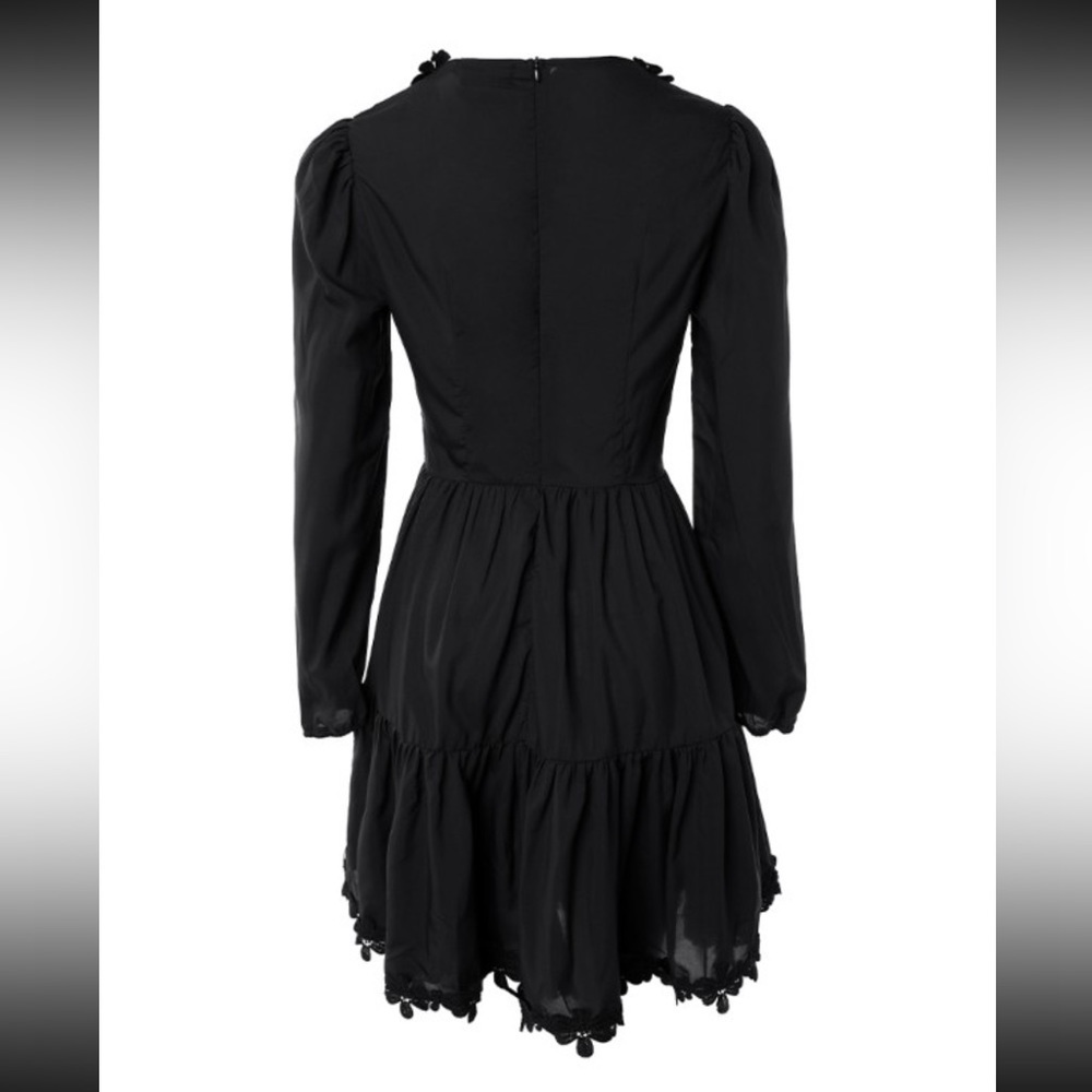 Soana Boutique Lace Patch Button Front Ruched Cas… - image 4